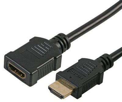 PRO SIGNAL - HDMI Male to Female Lead with Gold Plated Connectors, 3m