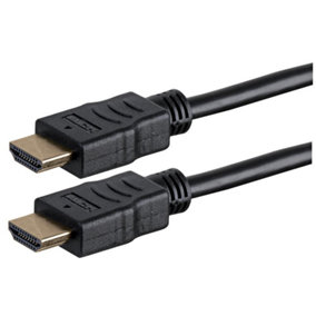 PRO SIGNAL - High Speed 4K UHD HDMI Lead, Male to Male, Gold Plated, 1m Black