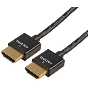 PRO SIGNAL High Speed 4K UHD HDMI Lead with Ethernet Male to Male Slim Lead 1m