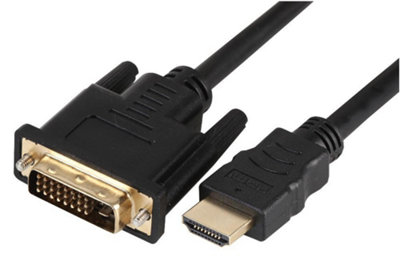 PRO SIGNAL High Speed HDMI Lead Male to DVI-D Male Gold Plated Connectors 5m