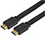 PRO SIGNAL High Speed HDMI Lead Male to Male Flat Cable Gold Plated 2m Black