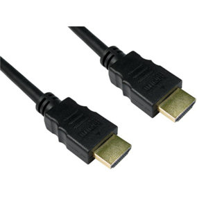 PRO SIGNAL High Speed HDMI Lead, Male to Male, Gold Plated Contacts, 2m Black