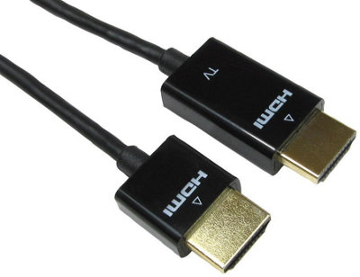 PRO SIGNAL High Speed HDMI Lead Male to Male Super Slim Profile Gold Plated 3m