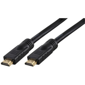 PRO SIGNAL - High Speed HDMI Lead with Ethernet, Male to Male, Gold Plated, 30m Black