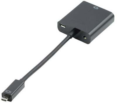 PRO SIGNAL - Micro HDMI to VGA Adaptor Male to Female - Black