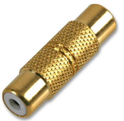 PRO SIGNAL - Phono / RCA Coupler with Metal Body and Gold Plated Contacts
