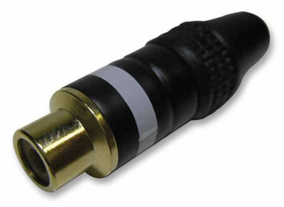 PRO SIGNAL - Phono Socket, Black / White