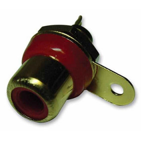 PRO SIGNAL - Phono Socket, Red / Gold
