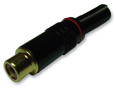 PRO SIGNAL - Phono Socket, Red / Gold