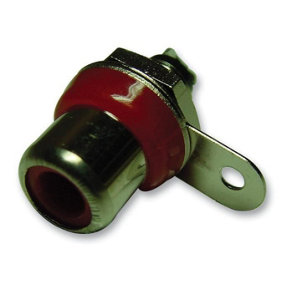 PRO SIGNAL - Phono Socket, Red / Nickel