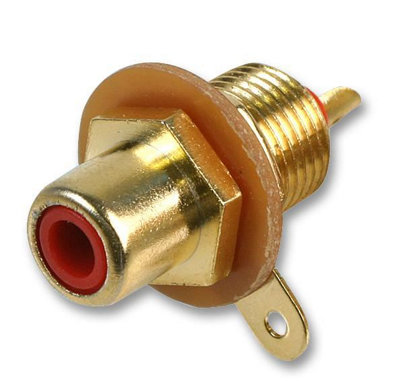 PRO SIGNAL - Phono Socket, Red