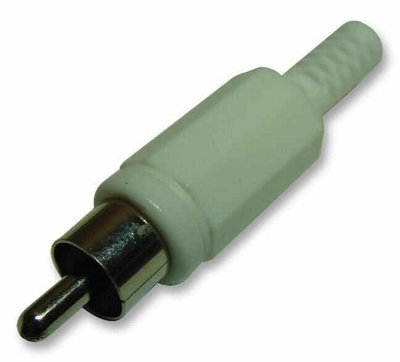 PRO SIGNAL - Plug, Phono, White, 10 Pack