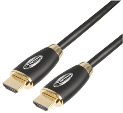 PRO SIGNAL Premium High Speed HDMI Lead Male to Male Gold Contacts 10m Black