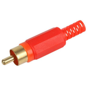 PRO SIGNAL - Red Phono Plugs, Pack of 10