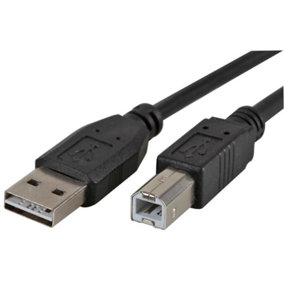 PRO SIGNAL - Reversible USB 2.0 A to B Lead Male to Male, 1m