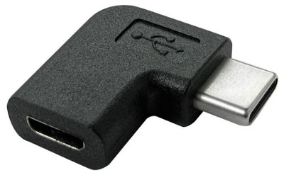 PRO SIGNAL - Right Angled USB-C to Male Micro USB B Female USB 2.0 Adaptor