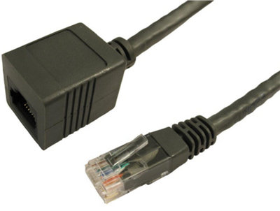 PRO SIGNAL - RJ45 Male to Female Cat6 UTP Extension Lead, 2m Black
