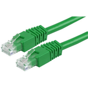 PRO SIGNAL - RJ45 Male to Male Cat6 UTP Ethernet Patch Lead, 0.2m Green