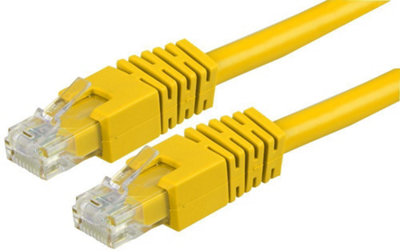 PRO SIGNAL - RJ45 Male to Male Cat6 UTP Ethernet Patch Lead, 0.2m Yellow