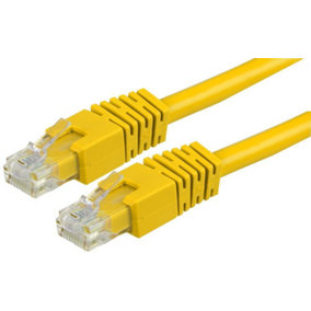PRO SIGNAL - RJ45 Male to Male Cat6 UTP Ethernet Patch Lead, 0.2m Yellow