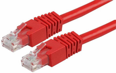 PRO SIGNAL - RJ45 Male to Male Cat6 UTP Ethernet Patch Lead, 10m Red