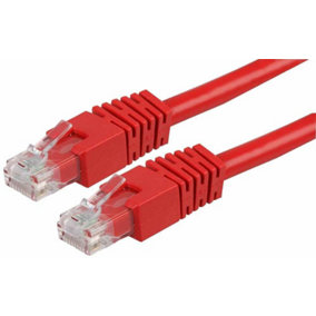 PRO SIGNAL - RJ45 Male to Male Cat6 UTP Ethernet Patch Lead, 10m Red