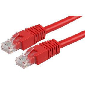 PRO SIGNAL - RJ45 Male to Male Cat6 UTP Ethernet Patch Lead, 3m Red