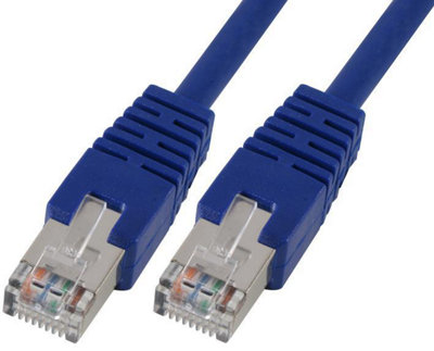 PRO SIGNAL - RJ45 to RJ45 Cat5e S/FTP Ethernet Patch Lead 0.2m Blue