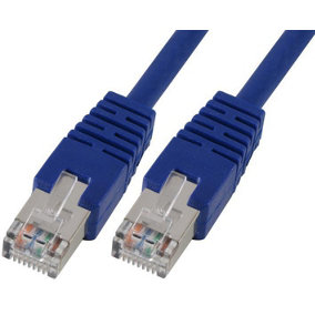 PRO SIGNAL - RJ45 to RJ45 Cat5e S/FTP Ethernet Patch Lead 0.2m Blue