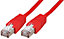 PRO SIGNAL - RJ45 to RJ45 Cat5e S/FTP Ethernet Patch Lead 10m Red