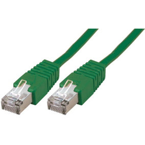 PRO SIGNAL - RJ45 to RJ45 Cat5e S/FTP Ethernet Patch Lead 15m Green