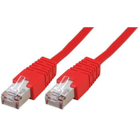 PRO SIGNAL - RJ45 to RJ45 Cat5e S/FTP Ethernet Patch Lead 15m Red