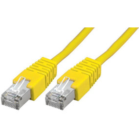 PRO SIGNAL - RJ45 to RJ45 Cat5e S/FTP Ethernet Patch Lead 15m Yellow