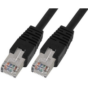 PRO SIGNAL - RJ45 to RJ45 Cat5e S/FTP Ethernet Patch Lead 2m Black