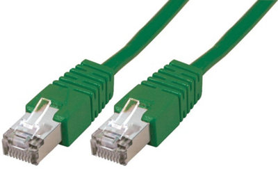 PRO SIGNAL - RJ45 to RJ45 Cat5e S/FTP Ethernet Patch Lead 5m Green ...