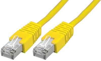 PRO SIGNAL - RJ45 to RJ45 Cat5e S/FTP Ethernet Patch Lead 5m Yellow