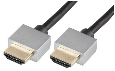 PRO SIGNAL Slim High Speed 4K UHD 60Hz HDMI Lead with Ethernet Male to Male 5m