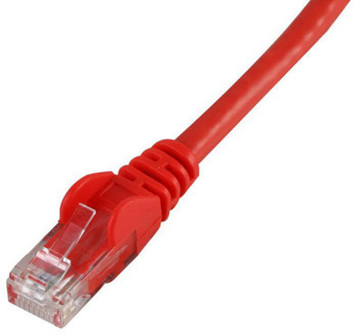 PRO SIGNAL - Snagless Cat6 UTP LSOH Ethernet Patch Lead, Red 0.2m