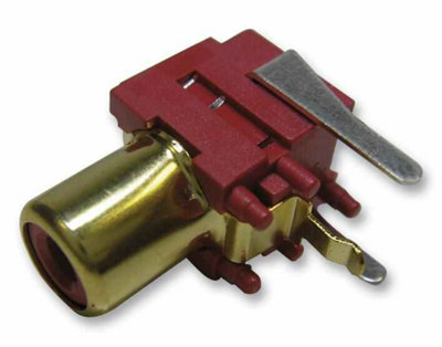PRO SIGNAL - Socket, Phono, PCB, Gold / Red, 2 Pack