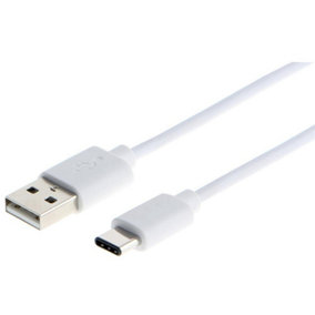PRO SIGNAL - USB 2.0 A Plug to USB Type-C Cable, 0.5m White