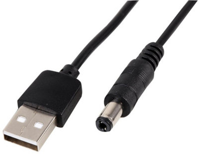 PRO SIGNAL - USB 2.0 to 5.5mm Type M Barrel 5V DC Power Cable, 1m