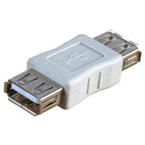 PRO SIGNAL - USB 2.0 Type-A Female to Female Adaptor, Grey