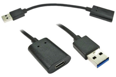 PRO SIGNAL - USB-A Male to USB-C Female USB 3.0 Adaptor Lead