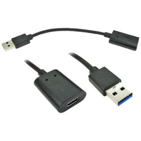 PRO SIGNAL - USB-A Male to USB-C Female USB 3.0 Adaptor Lead