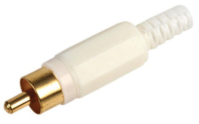 PRO SIGNAL - White Phono Plugs, Pack of 10