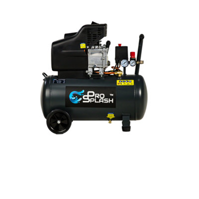 Pro Splash 50L Air Compressor 2HP Portable Workshop Compressor with 8 ...