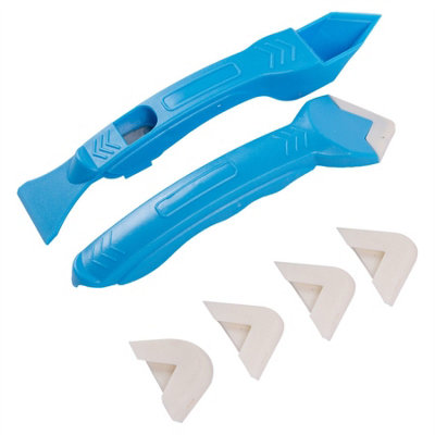 Negative Angle Glass Scraper Tool - Residual Glue Remover For Perfect Caulking
