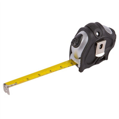 Pro User - Retractable Tape Measure - 7.5m x 25mm - Silver