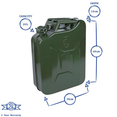 Pro User - Steel Jerry Can - 20L - Green