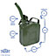 Pro User - Steel Jerry Can with Spout - 5L - Green